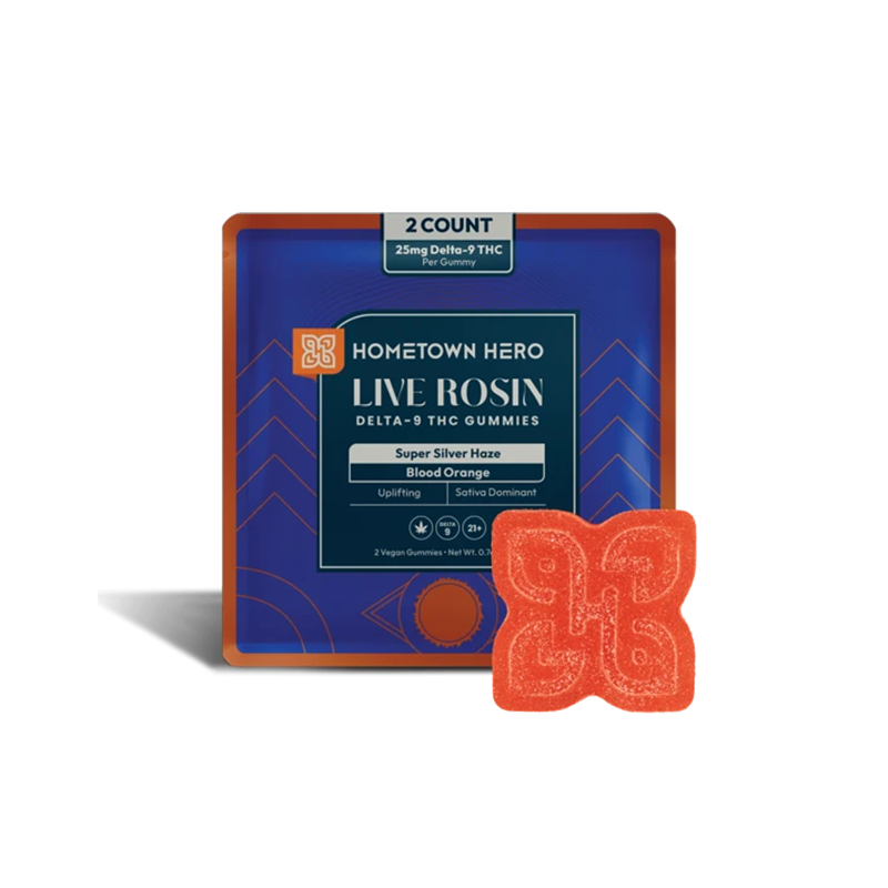 Blood Orange SSH - Live Rosin Delta 9 THC Gummies (2ct)