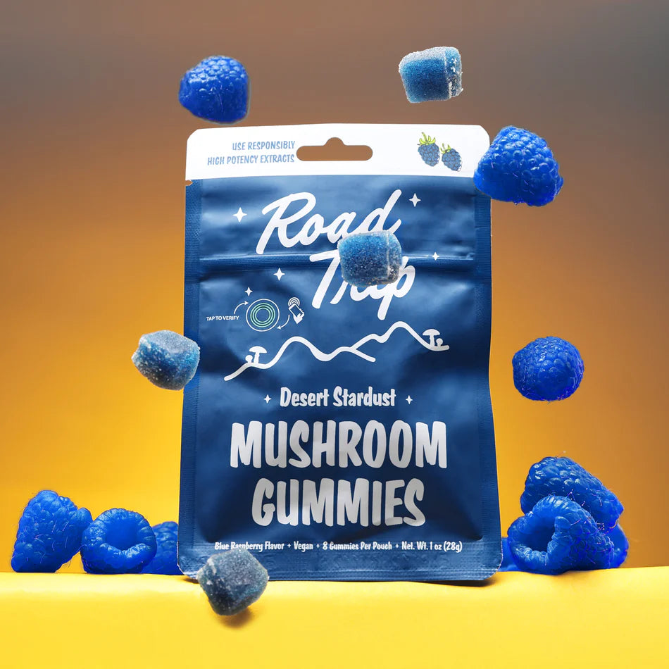 Blue Raspberry Mushroom Gummies