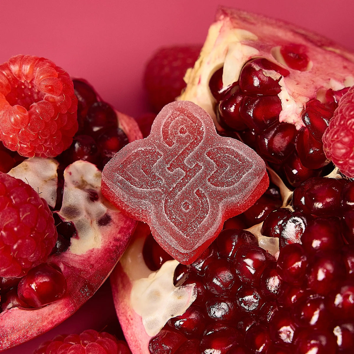 Pomegranate Raspberry - Double Take Live Rosin Delta 9 THC Gummies (10ct)