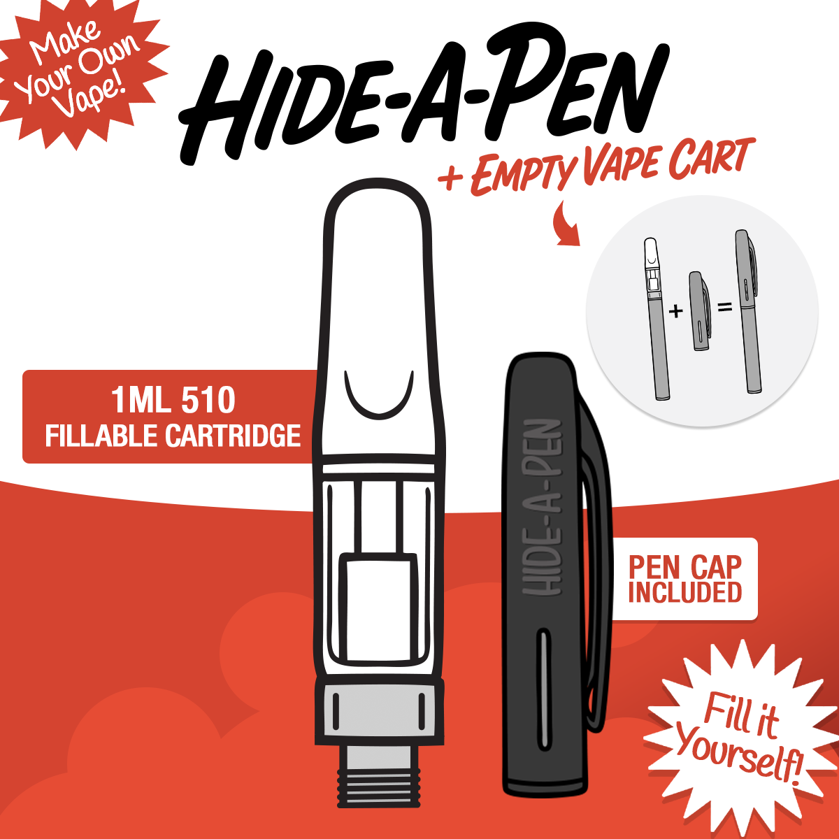Hide-A-Pen + Empty Vape Cart