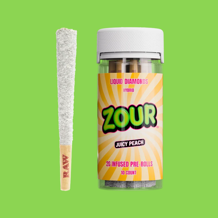 Juicy Peach Coated Pre-Rolls (10 count)