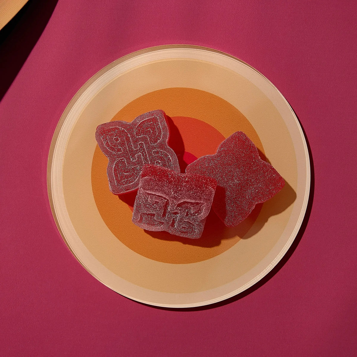 Pomegranate Raspberry - Double Take Live Rosin Delta 9 THC Gummies (10ct)
