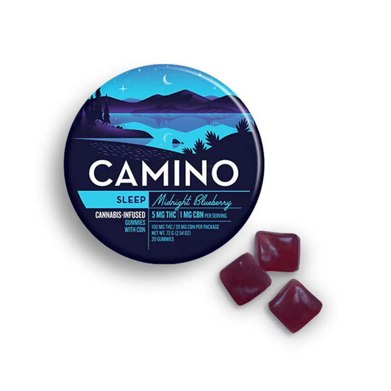 Midnight Blueberry Sleep THC Gummies (20ct)