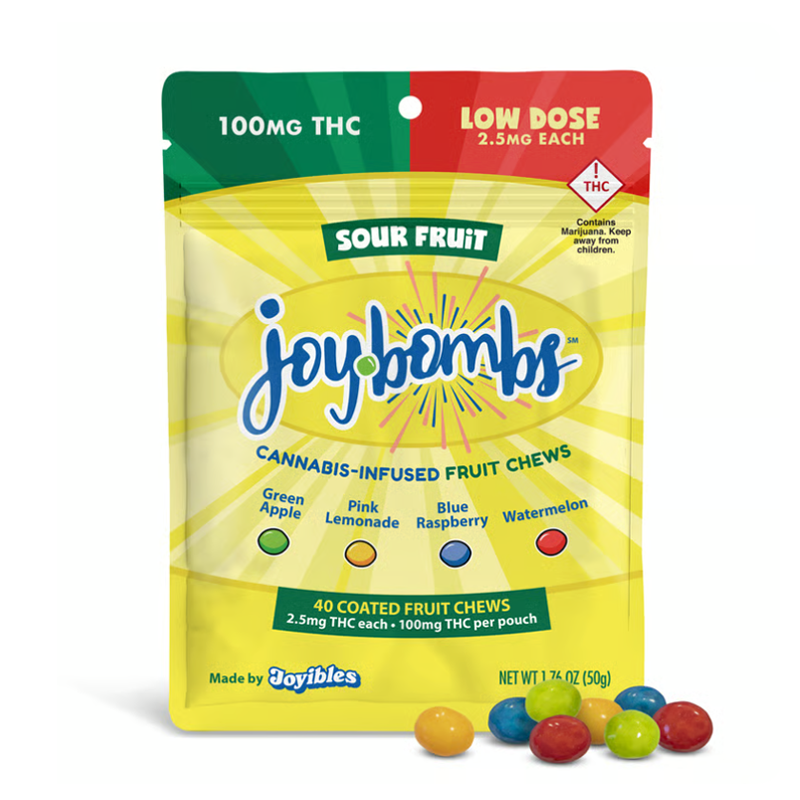 Joy Bombs Sour Fruit • 100mg THC (40ct)