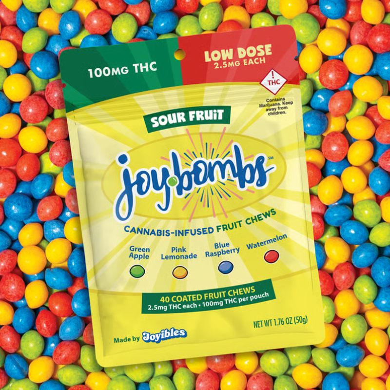 Joy Bombs Sour Fruit • 100mg THC (40ct)