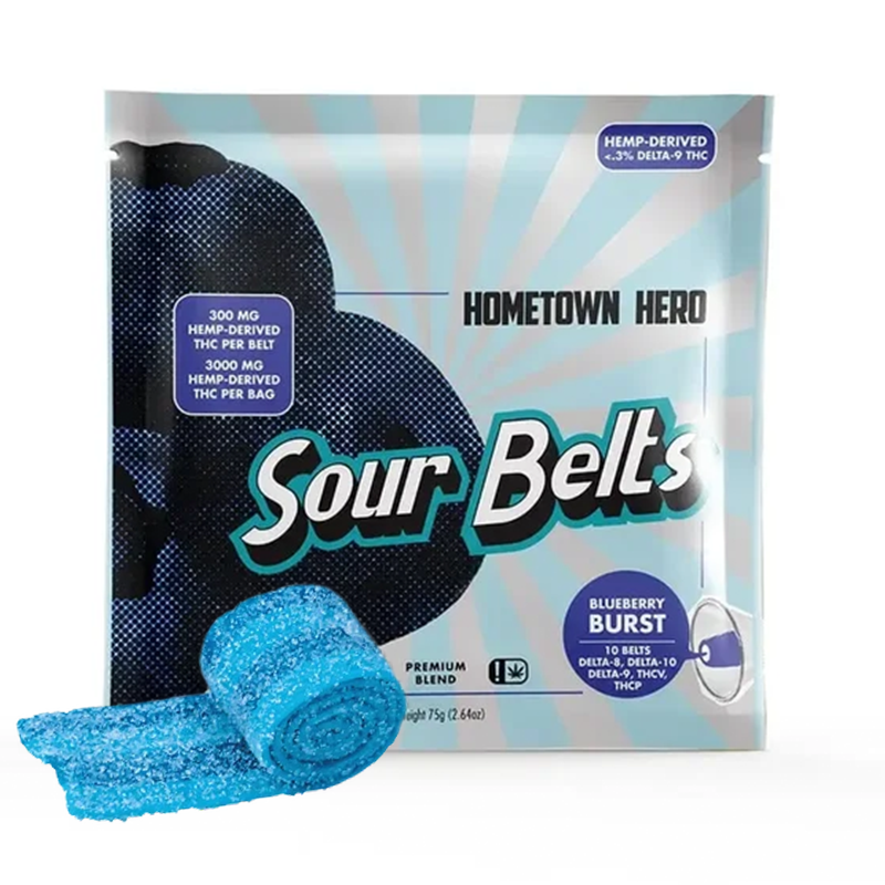 Blueberry Burst - Sour Belts (10ct)