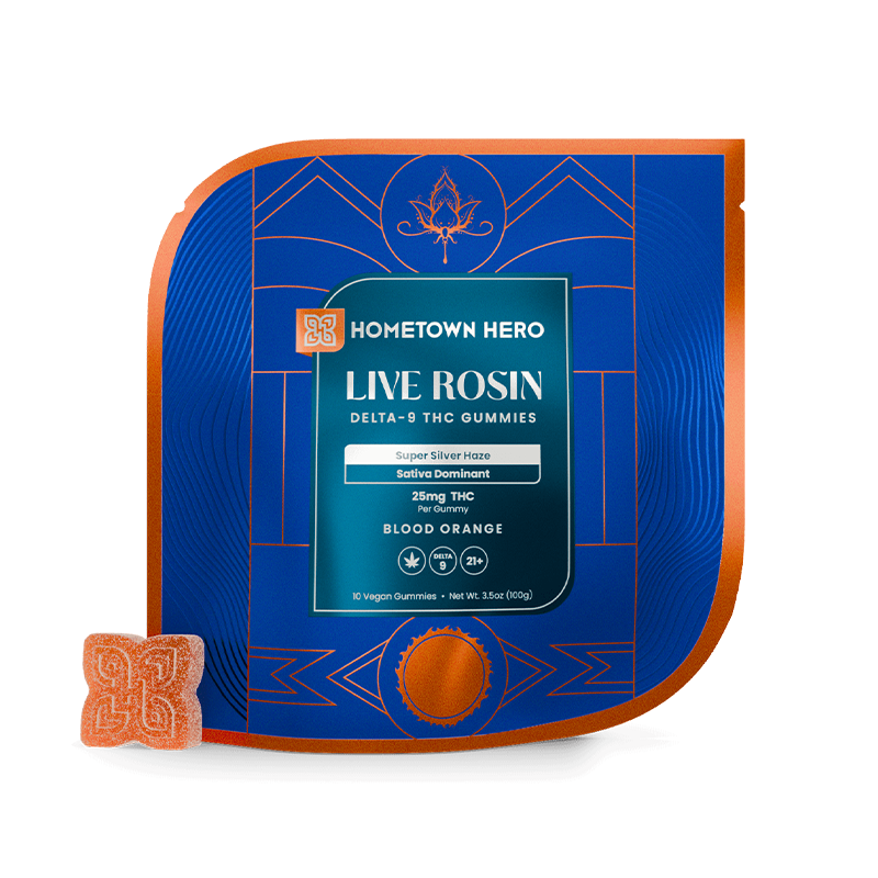 Blood Orange SSH - Live Rosin Delta 9 THC Gummies (10ct)