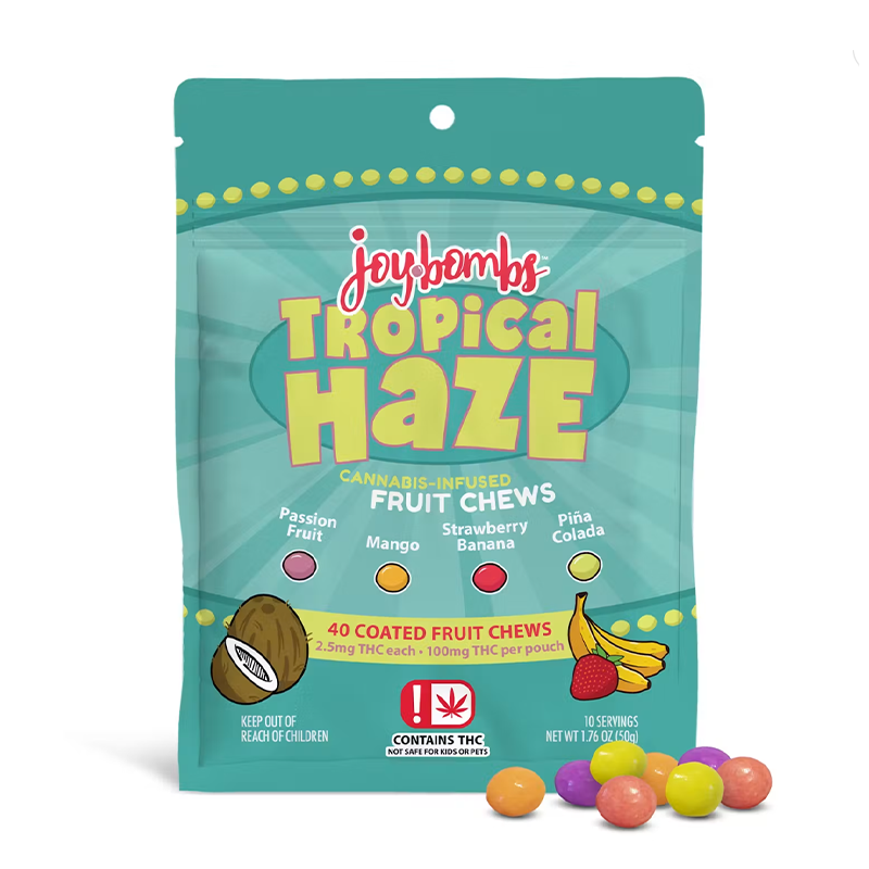 Joy Bombs Tropical Haze • 100mg THC (40ct)