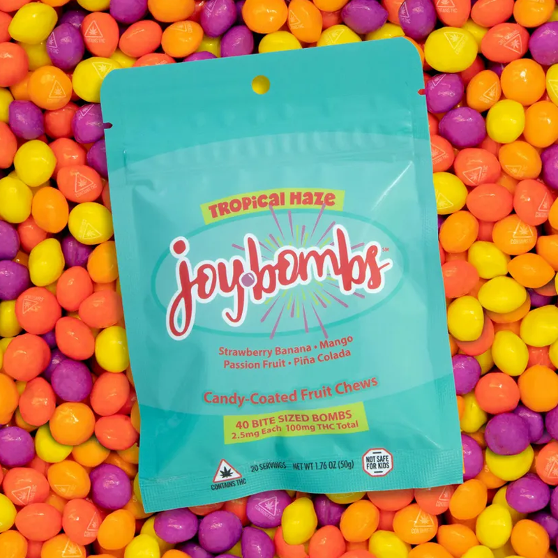 Joy Bombs Tropical Haze • 100mg THC (40ct)