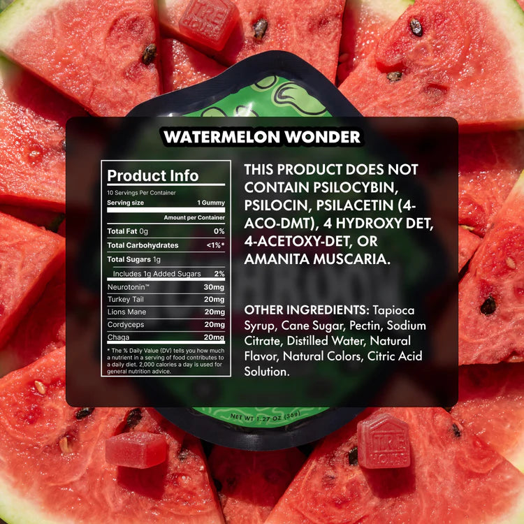 Watermelon Wonder Extra-Strength Mushroom Gummies